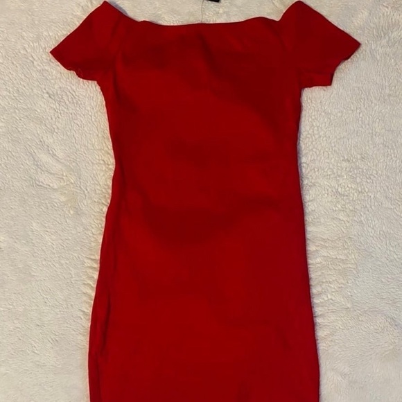 Women’s Fashion Nova Dress, Red, Off Shoulder - Picture 8 of 9